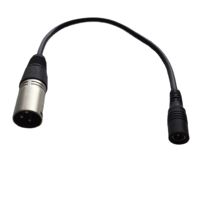 Câble de charge DC5521 femelle XLR/TRS 3 broches mâle PVC pour adaptateur d'alimentation de batterie de vélo électrique, chargeur d'équilibre pour trottinette électrique 33cm