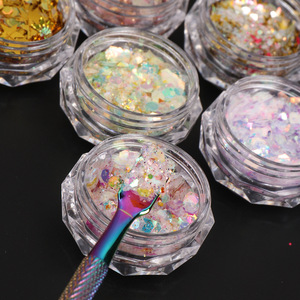 Design Nail Supplies Candy Color Glitter Nail <strong>Sequins</strong> 3D Holographic <strong>Sequins</strong> Decoration Nail <strong>Art</strong> - Product Image 2