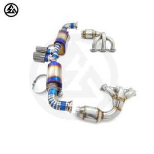 ท่อไอเสียไทเทเนียม CSZ สำหรับ 991.2 GT3/GT3 RS 4.0L แบบมีแคท พร้อมวาล์วและปลายท่อ อุปกรณ์ตกแต่งรถยนต์ - Product Image 3
