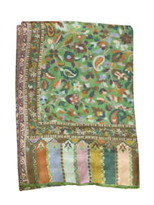 Écharpe en modal multicolore Kani, imprimé cachemire traditionnel, douce et élégante pour femmes, 28x80 pouces - Product Image 1