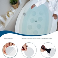 20 autocollants antidérapants ronds par sachet pour salles de bain, escaliers et sols de piscine - Autocollants antidérapants auto-adhésifs, imperméables et à forte adhérence