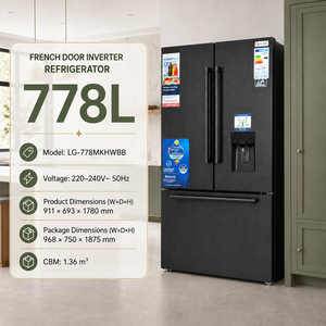 Frigorifero French Door da 36 Pollici con Dispenser d'Acqua, 778L, Grande Capacità, 220V, R600a, 10kg/24h di Congelamento per Cucina Domestica - Product Image 1