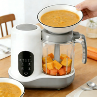 Robot culinaire automatique 400W pour bébé, mixeur électrique multifonction pour aliments solides, broyeur, chauffant, sans BPA, capacité 1,2L