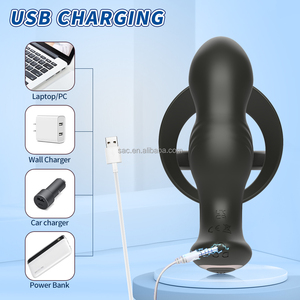 SacKnove App Distanz kabellose Analsex-Anstöße Hundringe Massagegerät Gesäß-Stimulator Dildos Prostata-Vibrator für Männer - Product Image 5