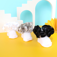 Haute qualité automne fille moelleux maille gaze princesse grande couronne dentelle chaussette respirant tricoté décontracté école Performance chaussettes