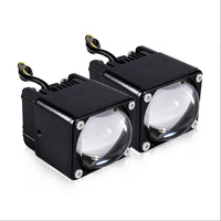 Projecteur auxiliaire bi-LED à faisceau haut/bas U26 Mini projecteurs LED pour calandre de voiture, feux antibrouillard