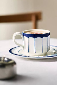 ชุดอาหารเซรามิกสีน้ำเงิน<span class=keywords><strong>ขาว</strong></span>ลายทางสุดหรู ทันสมัย ปลอดภัยสำหรับเครื่องล้างจาน - ชุดถ้วย ชาม และจาน สำหรับงานแต่งงาน - Product Image 2