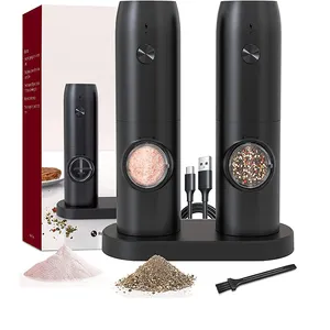Wholesale Automatic Stainless Steel Commercial Chili Electric Gravity Salt Pepper Grinder