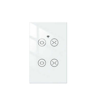 Interrupteur mural tactile WiFi personnalisé Chuyun pour volets roulants et rideaux, télécommande US