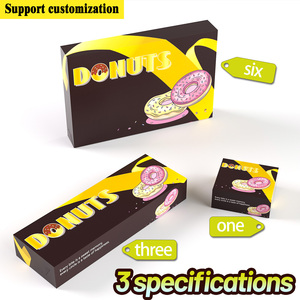 Tùy chỉnh in cấp thực phẩm giấy kraft bao bì và xử lý sinh thái thân thiện thiết kế cho Bánh Ngọt Bánh Macaron lưu trữ hộp tráng miệng - Product Image 3