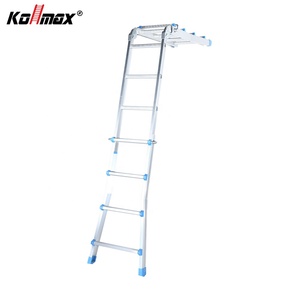 Échelle pliante multifonction en aluminium - Portable pour usage domestique et extérieur, modèle en A, extensible pour la construction - Product Image 3