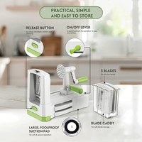 Smile Mom B435-A Multifunctionele Groentespiralizer Veilige Snijder Ecologisch RVS LFGB Gecertificeerd Aangepaste Kleur