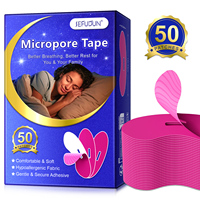 Bande adhésive microporeuse en forme de lèvres pour une meilleure respiration, bande buccale pour homme et femme, bande buccale pour dormir