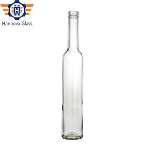 Botella de Vidrio Transparente Personalizada de 375 ml para Vino Helado, Bebidas, Frutas, Champán, con Corcho - Product Image 3