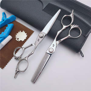 กรรไกรตัดผม 6.0 นิ้ว กรรไกรซอยผม สแตนเลส 440C 28 ซี่ฟัน เครื่องมือช่างตัดผมมืออาชีพสำหรับตัดผม - Product Image 3