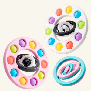 ZG Rotation Du Bout Des Doigts Gyro Bulle Fidget Jouet Bulle Plat Éducatif Pousser Bulle Jouet De Bureau Fidget <span class=keywords><strong>Spinner</strong></span> - Product Image 4