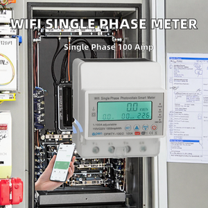 Monitor de Energía Inteligente Fotovoltaico Monofásico Wifi Tuya, Medidor de Energía 100A 230V 50/60Hz, Medidor de KWh OPWTY-100-4 CLASE 1 - Product Image 2