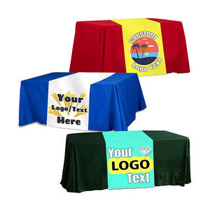 Vente en gros <span class=keywords><strong>pas</strong></span> <span class=keywords><strong>cher</strong></span> tissu spandex imperméable nappe brodée extensible avec logo événements <span class=keywords><strong>de</strong></span> salons commerciaux publicitaires - Product Image 6
