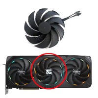 105MM PLD10020S12H DC 12V 0.65A Convient pour la carte graphique Gigabyte GeForce RTX 5070 Ti Gaming OC 16G Magic Eagle Remplacement