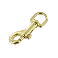 Mousqueton pivotant en métal à ressort pour laisse de chien et collier