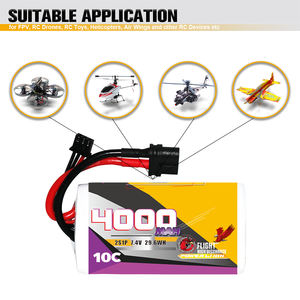 CODDAR 2s 4000MAH毫安时7.4V 10C锂离子锂离子21700电池遥控电池组，用于遥控船车FPV无人驾驶直升机遥控四轴飞行器 - Product Image 2