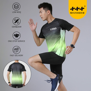 Camisetas <span class=keywords><strong>de</strong></span> Manga Corta para Correr para Hombre, Secado Rápido, Transpirables, para Maratón, Impresión Digital Personalizada, Ultraligeras <span class=keywords><strong>de</strong></span> 90g - Product Image 1