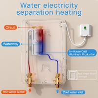 Chauffe-eau électrique instantané sans réservoir 6 kW 220 V avec écran tactile LED
