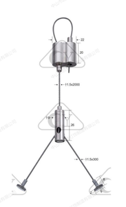 Kit de <span class=keywords><strong>suspension</strong></span> réglable en laiton pour lampes LED, avec pince mousqueton en aluminium pour câble de <span class=keywords><strong>plafond</strong></span>, accessoires pour <span class=keywords><strong>suspension</strong></span> de luminaires - Product Image 2