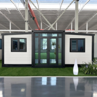 Maison conteneur en acier de luxe personnalisée de 40 pieds ou 20 pieds, moderne, modulaire, extensible, préfabriquée, avec chambre à coucher pour hôtel et villa