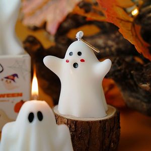 Handmade Soy Wax Cute Ghost Halloween Scented Candle Souvenir Gift for Halloween Party Home Decor Thanksgiving Birthday - Product Image 4