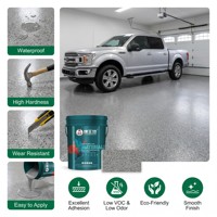 Peinture époxy colorée pour sols en béton, auto-nivelante - Application facile au pichet et au rouleau pour étanchéité et rénovation