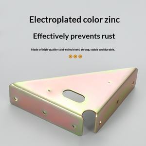 तीन तरफा स्थिर कोण कोड 90 डिग्री दाएं कोण लटका हुआ स्टील कैबिनेट बिस्तर कोण ब्रेस लेयर फर्नीचर हार्डवेयर - Product Image 2