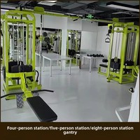 Estación de Entrenamiento Integral con Estructura de Puerta Dragón para Ocho Personas, con Plataformas para Cuatro o Cinco Personas, para Pesca de Grandes Peces