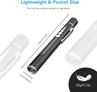 Lampe torche solaire professionnelle en ABS pour infirmières et médecins, idéale pour le diagnostic et les ressources pédagogiques, avec haut-parleur LED clignotant