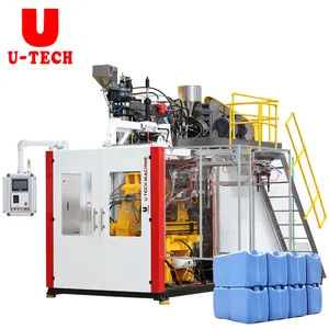 U TECH Automático 10l 25L 20 litros Hdpe Aceite lubricante Jerry Can Fabricación Extrusión Máquina de moldeo por soplado