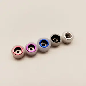 New metal core fingerboard wheels double layer material high speed bearing CNC finger skateboard wheels