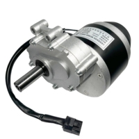 250W 350W 24V 75rpm 120rpm Motor DC Gear Brushed Kecepatan Rendah Poros Panjang dengan Rem Elektromagnetik untuk Peralatan Rumah Tangga Kipas Kapal