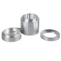 Pièces de lampe en alliage d'aluminium usinées avec précision sur tour CNC 5 axes, finition plaquée cuivre