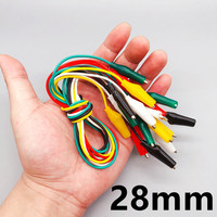 10 pièces pinces de Test Crocodile Alligator à Double tête pour bricolage fil de gaine électrique alimentation couleur fil de ceinture Test pratique