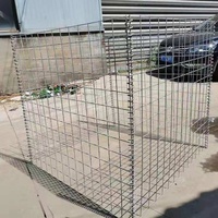 Maille de fil de fer galvanisé de 4 mm |   Panier en gabion soudé à trous carrés pour clôture de jardin et aménagement paysager