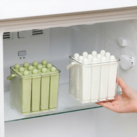 Moule à glaçons en silicone à longues bandes, bac de congélation domestique, boîte de rangement pour glaces et sucettes glacées, facile à utiliser