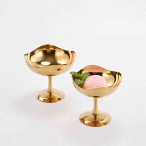 Nuevo Vaso de Acero Inoxidable para Snacks y Yogur, Copa Alta para Helado, Pudín y Leche, Vaso Creativo de Metal para Cócteles de Bar - Product Image 2