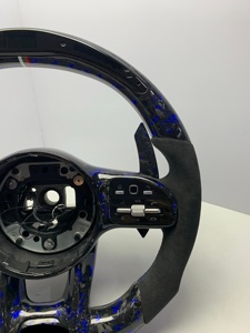 Volant sport personnalisable en cuir et fibre de carbone à 3/4 branches avec boutons multifonctions LED pour <span class=keywords><strong>Mercedes</strong></span> - Product Image 5