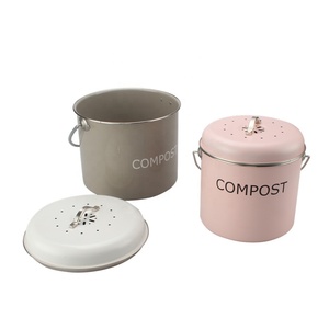 <b>Kitchen</b> 0.8/1.5 Gallon Odorless Indoor Countertop <b>Compost</b> <b>Bin</b> with Lid - Product Image 2