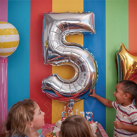 Ballons Chiffre Hélium 16 32 40 Pouces pour Décoration Anniversaire, Mylar Aluminium Or Argent, Prêt à Expédier, Petit MOQ