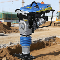 Pilonneuse vibrante à essence OEM 6,5 CV pour la construction de routes en asphalte et gravier, avec certification CE