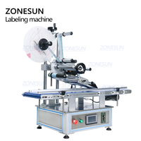Machine d'étiquetage automatique ZONESUN ZS-TB150PB pour les surfaces planes, les bouteilles, les pochettes, les cosmétiques