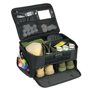 منظم أحذية الجولف التكتيكي بطبقتين ، حجرة أحذية تهوية للنوادي ، المحملات ، القفازات والكرات ، تخزين السفر - Product Image 4