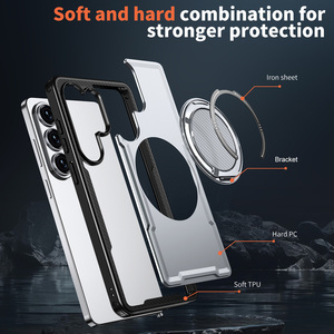 เคสโทรศัพท์กันกระแทกระบบแม่เหล็กสำหรับ Samsung Galaxy, S26พิเศษ TPU + PC มีห่วงหมุนได้360 ° ใช้ได้กับ A27 A17 A37 A57 <span class=keywords><strong>xcover</strong></span> 7 - Product Image 4