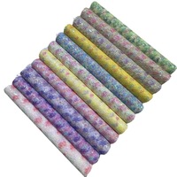 Cuir en PVC souple en tissu PU à paillettes colorées blanches pour chaussures et canapé en maille imprimée pour la fabrication de sacs